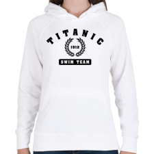 PRINTFASHION titanic-swim-team-black - Női kapucnis pulóver - Fehér női pulóver, kardigán