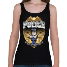 PRINTFASHION To serve and protect - Női atléta - Fekete