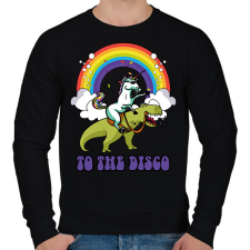 PRINTFASHION To the disco - Férfi pulóver - Fekete férfi pulóver, kardigán