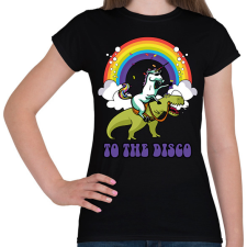 PRINTFASHION To the disco - Női póló - Fekete női póló