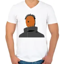 PRINTFASHION Tobi - Férfi V-nyakú póló - Fehér férfi póló