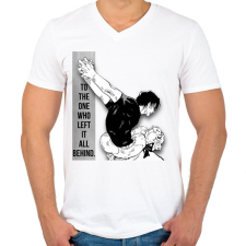 PRINTFASHION Toji Fushiguro - Férfi V-nyakú póló - Fehér férfi póló