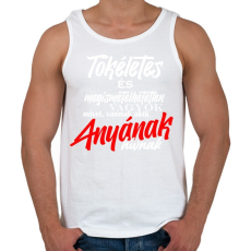 PRINTFASHION tökéletes anya fehér - Férfi atléta - Fehér