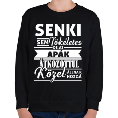 PRINTFASHION Tökéletes APA - Gyerek pulóver - Fekete