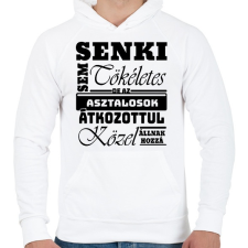 PRINTFASHION tökéletes asztalos - Férfi kapucnis pulóver - Fehér férfi pulóver, kardigán