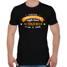 PRINTFASHION Tökéletes autószerelő - Férfi póló - Fekete