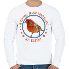 PRINTFASHION Tökéletes élet - Pinty - Férfi pulóver - Fehér férfi pulóver, kardigán