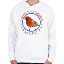 PRINTFASHION Tökéletes élet - Pinty - Gyerek kapucnis pulóver - Fehér gyerek pulóver, kardigán