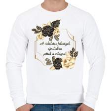 PRINTFASHION Tökéletes feleség szülinapja április - Férfi pulóver - Fehér férfi pulóver, kardigán