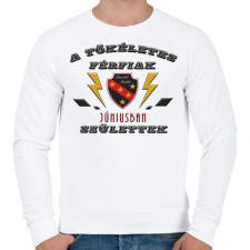 PRINTFASHION Tökéletes férfi június - Férfi pulóver - Fehér férfi pulóver, kardigán