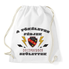 PRINTFASHION Tökéletes férjek december - Sportzsák, Tornazsák - Fehér tornazsák