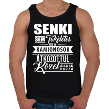 PRINTFASHION Tökéletes kamionos - Férfi atléta - Fekete atléta, trikó