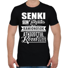 PRINTFASHION Tökéletes kamionos - Férfi póló - Fekete férfi póló