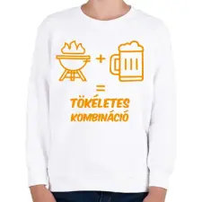 PRINTFASHION Tökéletes kombináció - Gyerek pulóver - Fehér gyerek pulóver, kardigán