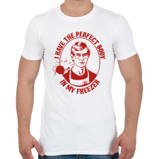 PRINTFASHION Tökéletes testem van - Férfi póló - Fehér férfi póló