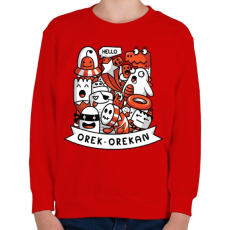 PRINTFASHION Tökfej csapat - Gyerek pulóver - Piros