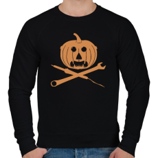 PRINTFASHION Tökfej szerelő - Férfi pulóver - Fekete