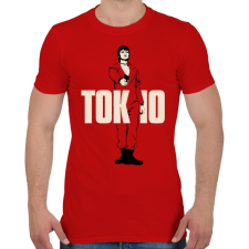 PRINTFASHION Tokio - Férfi póló - Piros férfi póló