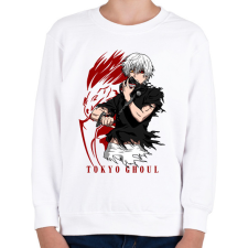 PRINTFASHION Tokyo Ghoul - Gyerek pulóver - Fehér gyerek pulóver, kardigán