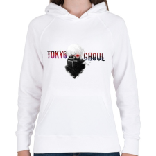 PRINTFASHION Tokyo Ghoul - Női kapucnis pulóver - Fehér női pulóver, kardigán