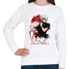 PRINTFASHION Tokyo Ghoul - Női pulóver - Fehér női pulóver, kardigán