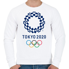 PRINTFASHION Tokyo Olimpic 2020 - Férfi pulóver - Fehér