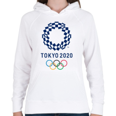 PRINTFASHION Tokyo Olimpic 2020 - Női kapucnis pulóver - Fehér