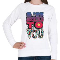 PRINTFASHION tőled vagyok fuggő - Női pulóver - Fehér