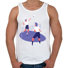 PRINTFASHION Tollas - Férfi atléta - Fehér