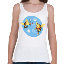 PRINTFASHION Tollasozó méhecskék - Női atléta - Fehér női trikó