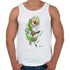 PRINTFASHION Tollpihe - Férfi atléta - Fehér