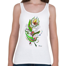 PRINTFASHION Tollpihe - Női atléta - Fehér női trikó