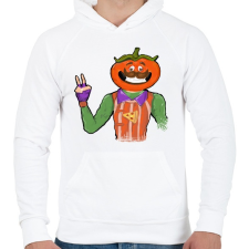 PRINTFASHION Tomatohead - Fortnite - Férfi kapucnis pulóver - Fehér férfi pulóver, kardigán