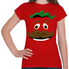 PRINTFASHION Tomatohead - Női póló - Piros