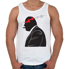 PRINTFASHION Tony Soprano - Férfi atléta - Fehér