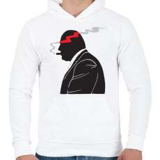 PRINTFASHION Tony Soprano - Férfi kapucnis pulóver - Fehér