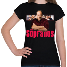 PRINTFASHION Tony Soprano - Női póló - Fekete