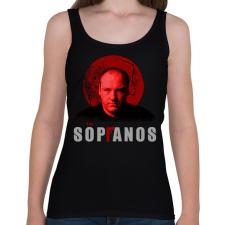 PRINTFASHION TONY SOPRANO-THE SOPRANOS - Női atléta - Fekete női trikó
