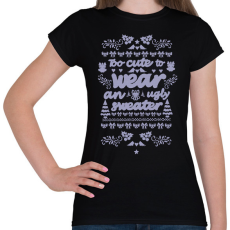 PRINTFASHION too cute - Női póló - Fekete