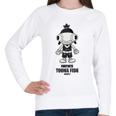 PRINTFASHION Toona Fish - Fortnite Season 8 - Női pulóver - Fehér
