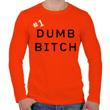 PRINTFASHION Top1 Bolond - Férfi hosszú ujjú póló - Narancs férfi póló