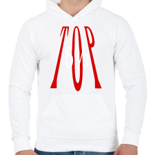 PRINTFASHION TOP 5% - Férfi kapucnis pulóver - Fehér férfi pulóver, kardigán