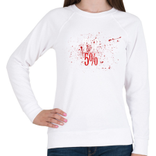 PRINTFASHION Top 5% - The perfect mindset. - Női pulóver - Fehér női pulóver, kardigán