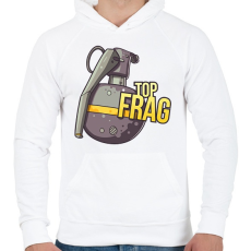 PRINTFASHION top frag - Férfi kapucnis pulóver - Fehér