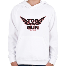 PRINTFASHION TOP GUN - Gyerek kapucnis pulóver - Fehér