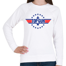 PRINTFASHION Top Gun - Női pulóver - Fehér