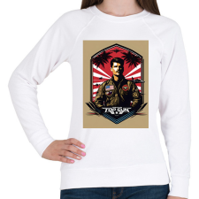 PRINTFASHION Top Gun - Női pulóver - Fehér női pulóver, kardigán