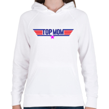 PRINTFASHION Top Mom - Női kapucnis pulóver - Fehér női pulóver, kardigán