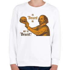 PRINTFASHION Tor beard or not to beard? - Gyerek pulóver - Fehér