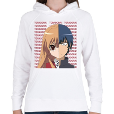 PRINTFASHION Toradora! - Női kapucnis pulóver - Fehér női pulóver, kardigán